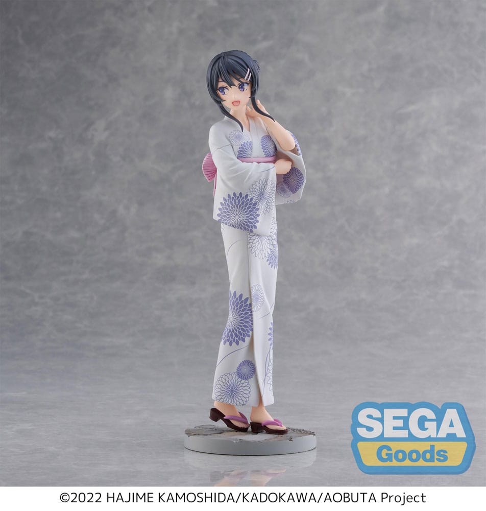 Sega Mai Sakurajima Rascal Does Not Dream of Bunny Girl Senpai Luminasta PVC Statue Yukata Ver 22cm