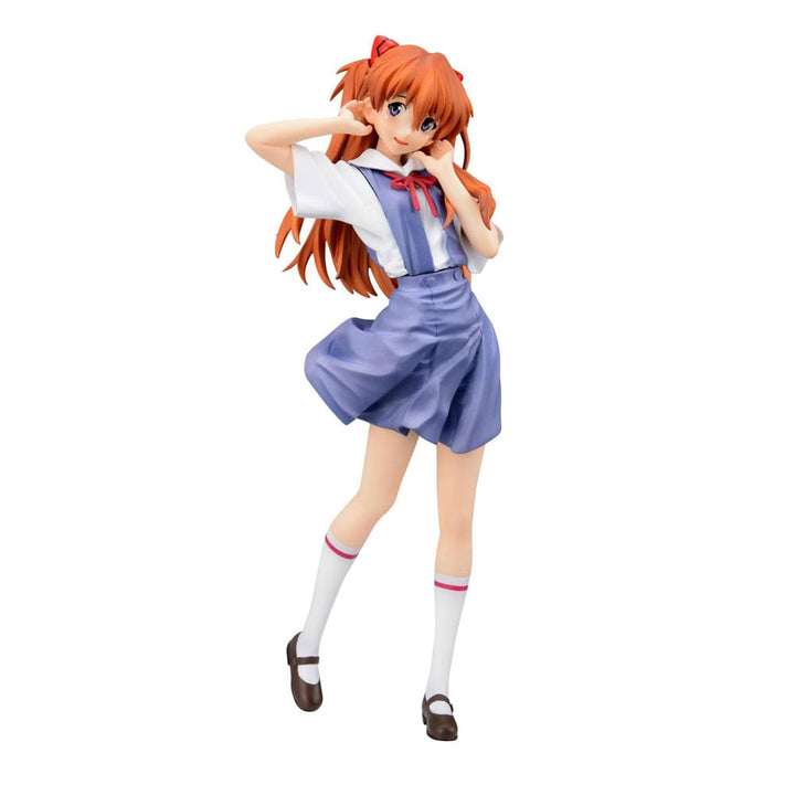 Neon Genesis Evangelion Asuka Uniform PVC Statue Stellar Version 21 cm