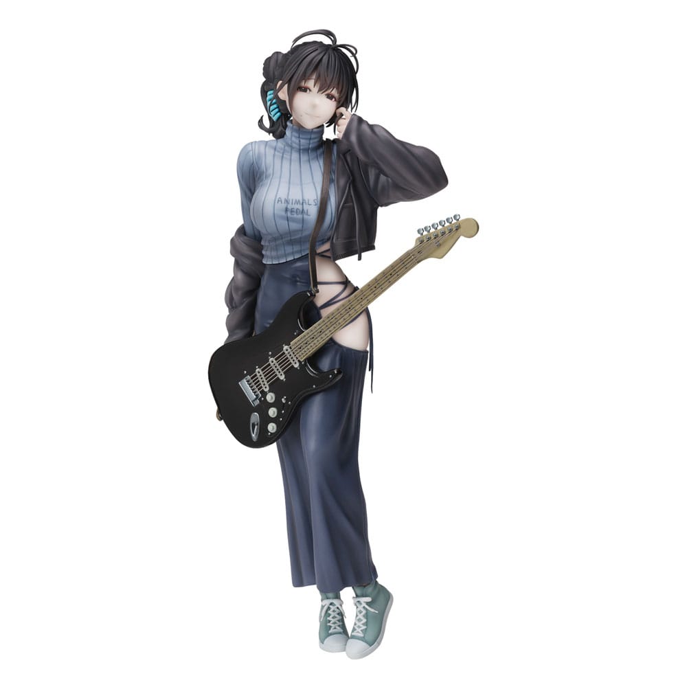 Juroku Guitar Meimei Backless Dress Illustration PVC Statue 26cm