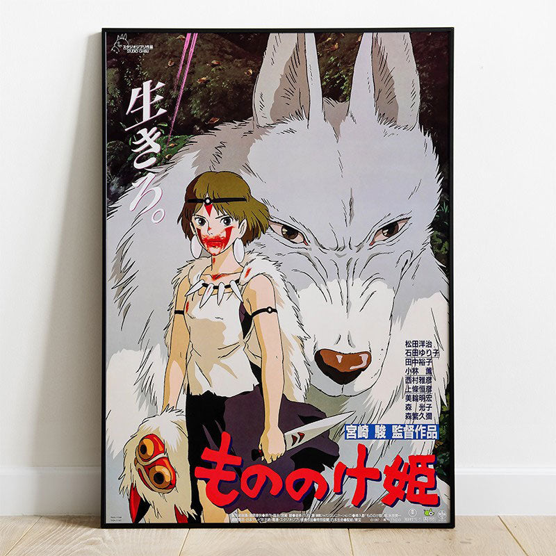 Princess Mononoke Wooden Wall Art Characters