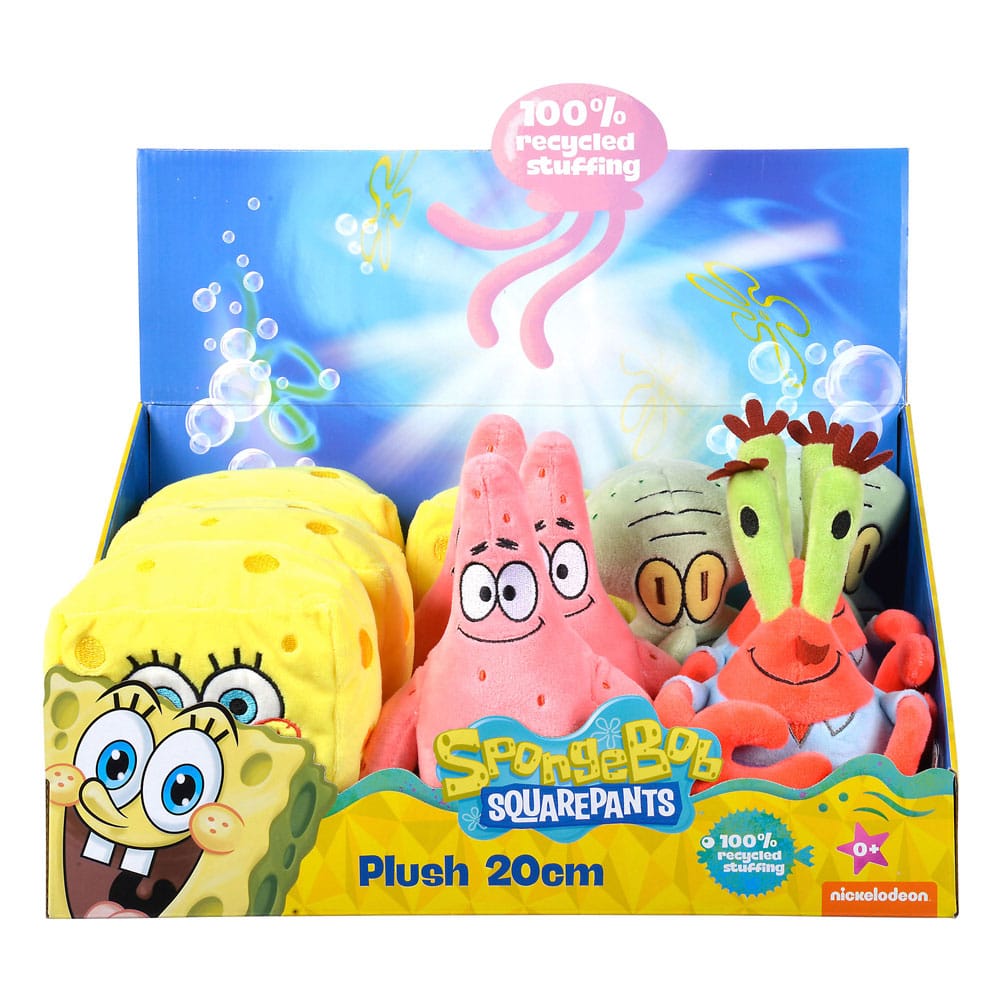 Nickelodeon SpongeBob SquarePants Plush Figures Assortment 12 Pieces 20cm