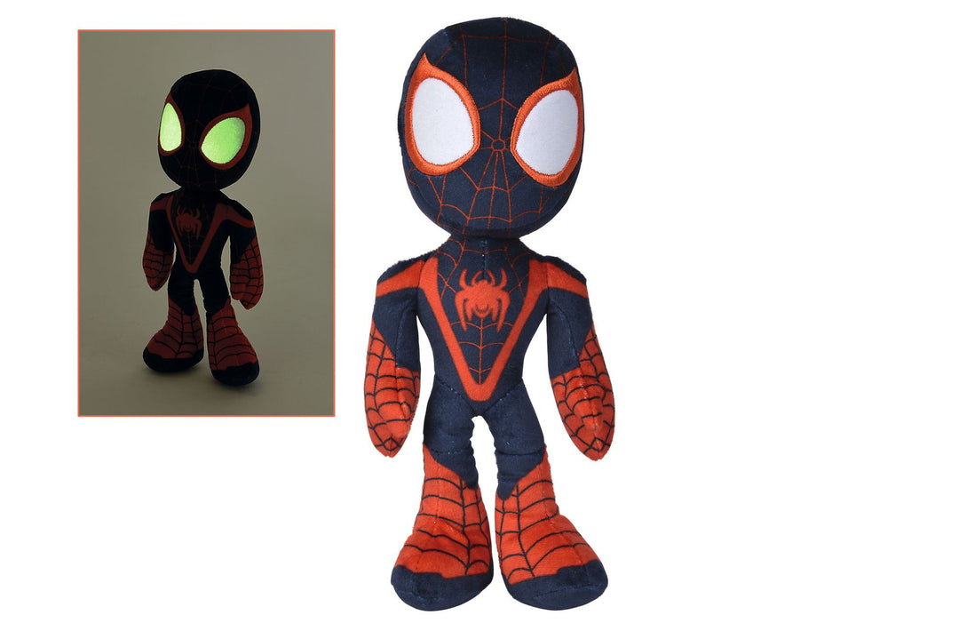 Marvel Miles Morales Plush Figure Glow in the Dark Eyes 25cm