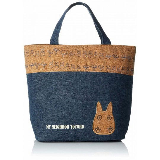 Studio Ghibli Totoro My Neighbor Totoro Lunch Bag Cork Denim Style