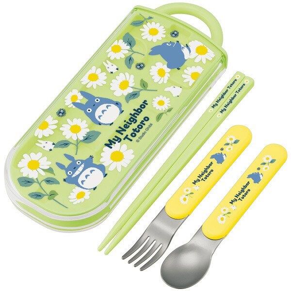 Studio Ghibli Totoro My Neighbor Totoro Chopsticks Spoon Fork Set Daisies