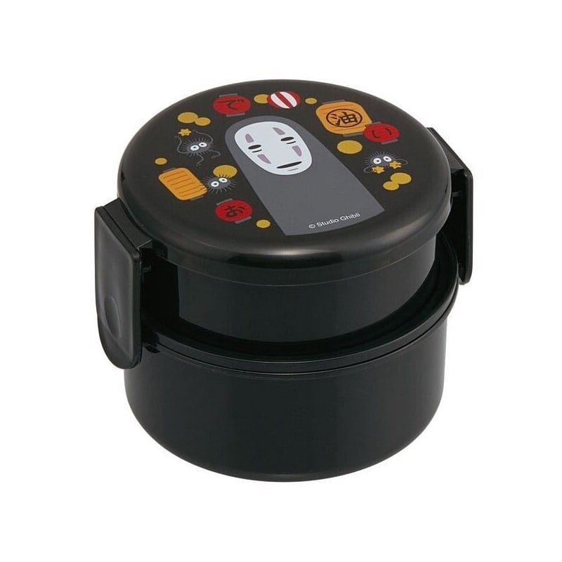 Studio Ghibli No Face Spirited Away Two Layer Round Lunch Box Lantern Style