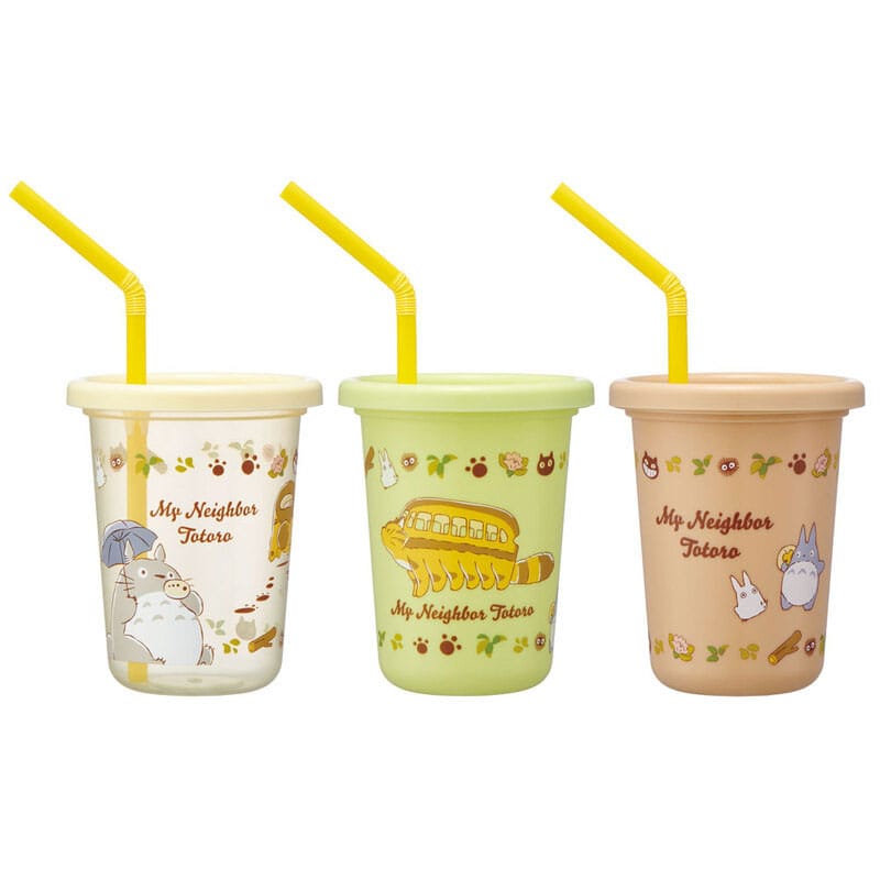 Studio Ghibli Totoro My Neighbor Totoro Cup and Straw Set 3 Piece