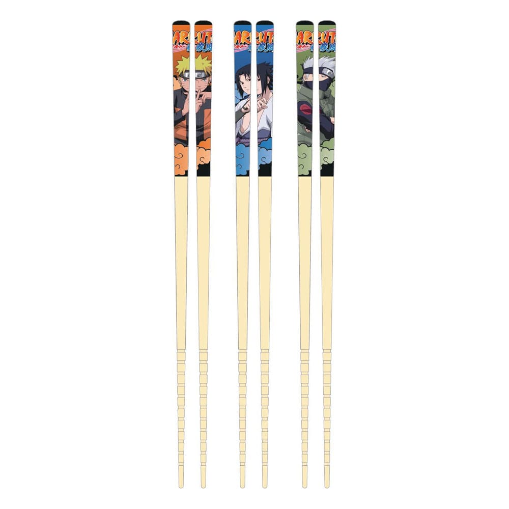 Naruto Team 7 Naruto Anime Bamboo Chopsticks 3 Set