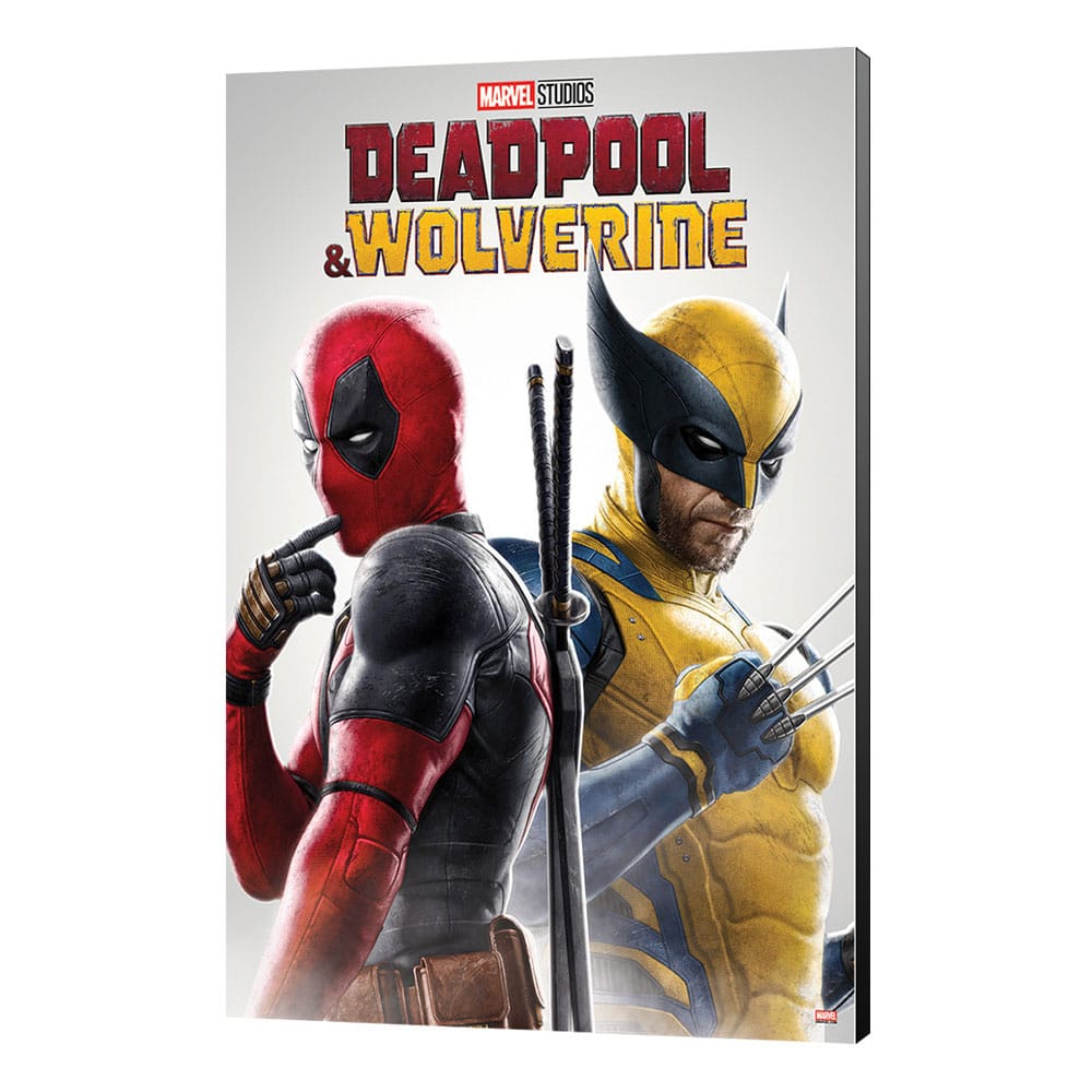 Official Marvel Deadpool & Wolverine #2 Best friends 35 x 50 cm Wooden Wall Art