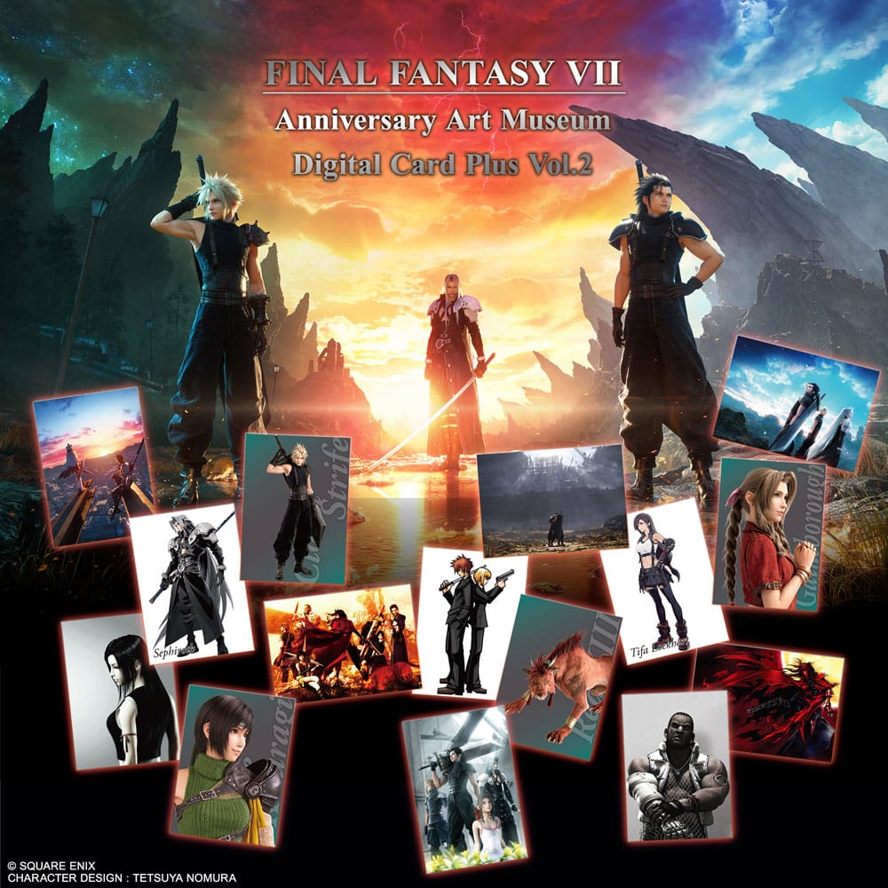 Final Fantasy VII TCG Anniversary Art Museum Digital Card Vol 2 Booster Display English Version