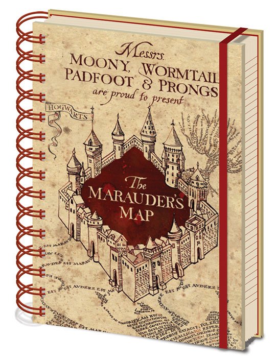 Harry Potter Marauders Map Notebook A5
