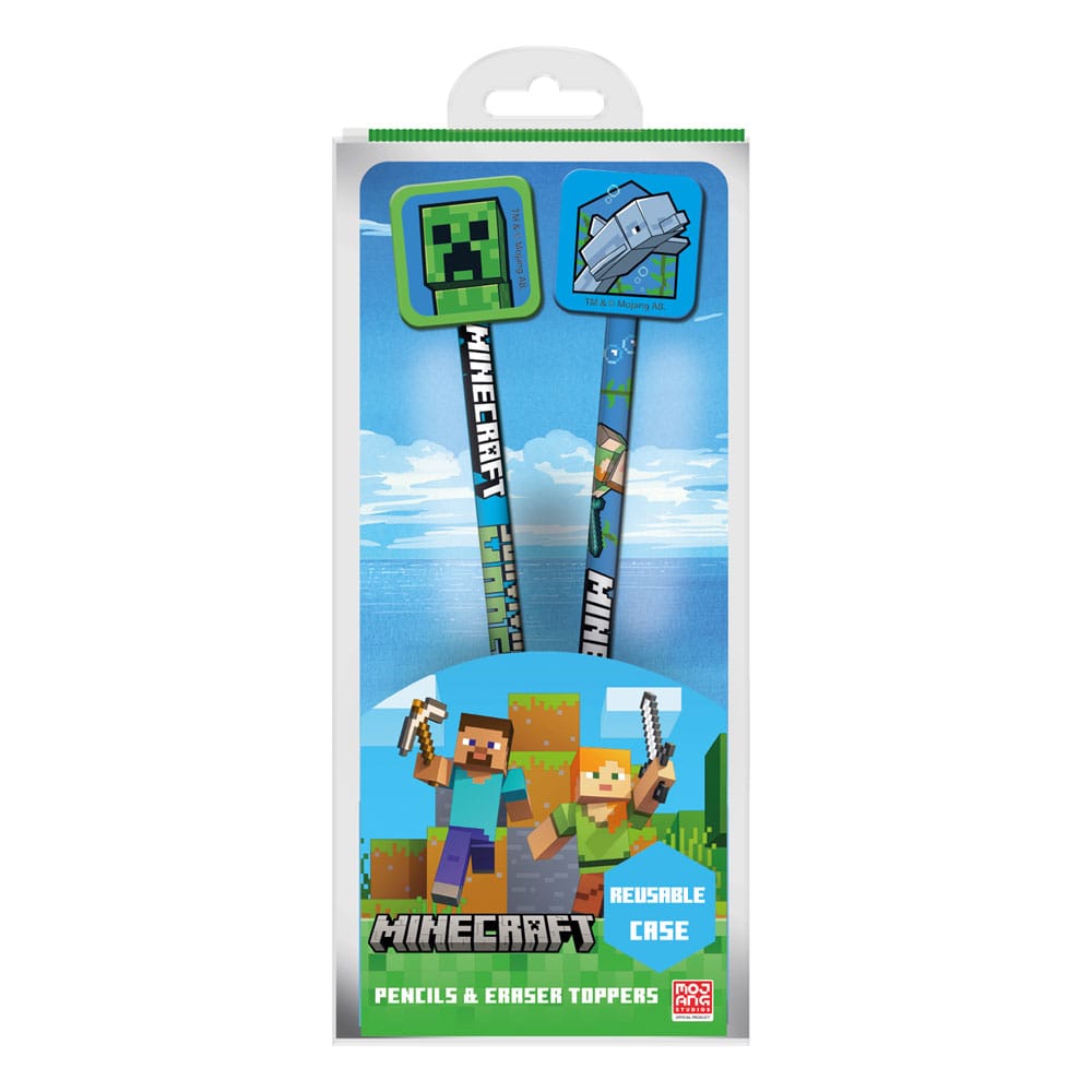 Minecraft Pencil with Topper 2 Pack