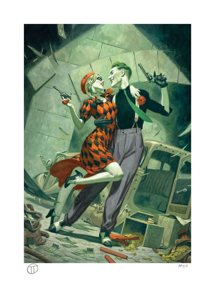 DC Comics Harley Quinn Joker Lawless Love Art Print Unframed 46 x 61 cm