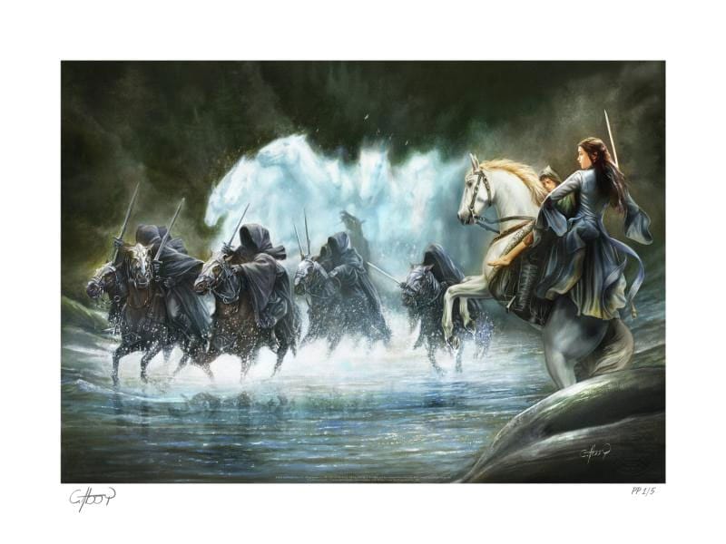 Lord of the Rings Flight to the Ford Art Print Unframed 61 x 46 cm