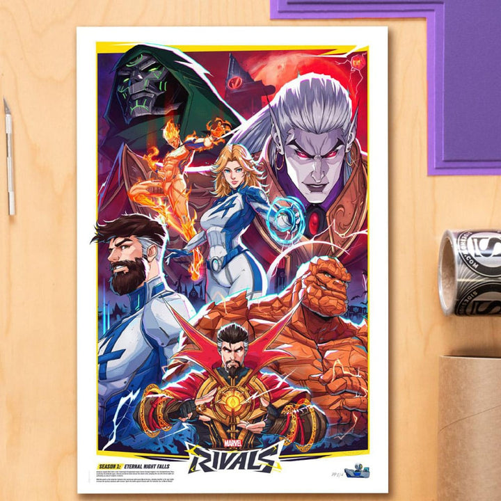 Sideshow Eternal Night Falls Marvel Rivals Limited Edition Art Print