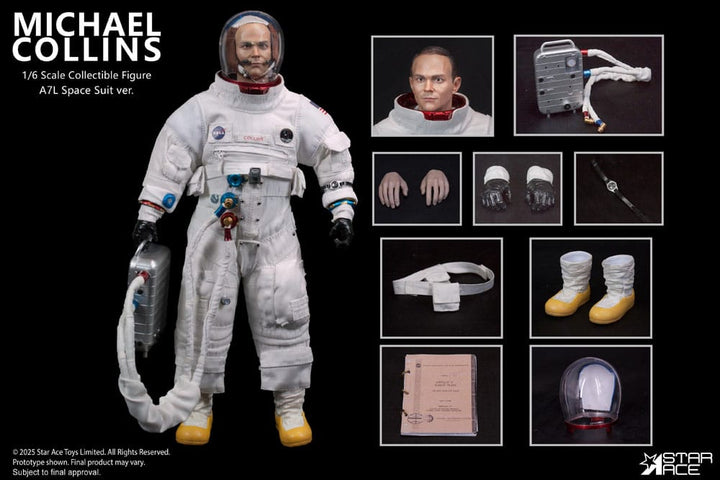 NASA Apollo 11 Michael Collins Action Figure 1 6 Scale 30 cm