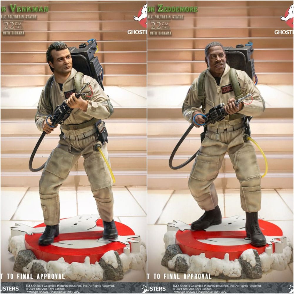 Ghostbusters Peter Venkman and Winston Zeddemore Twin Pack Statue 1/8 22 cm