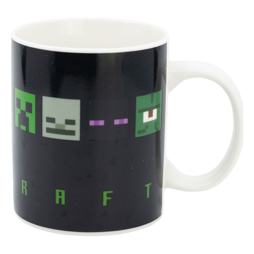 Minecraft Squared Pattern Heat Change Mug 325 ml
