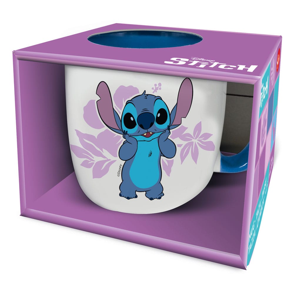 Lilo and Stitch Stitch Pink Flowers Mug 385 ml