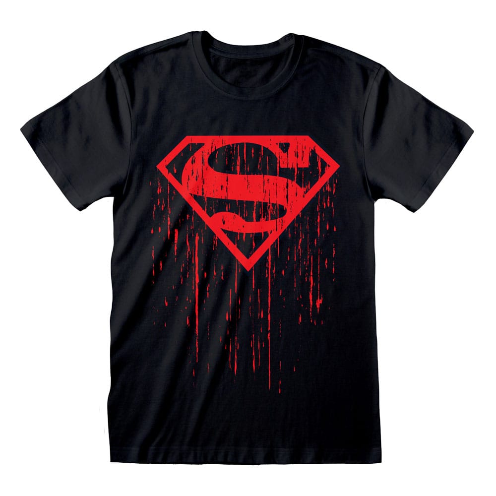 Superman Dripping Symbol T Shirt Size M