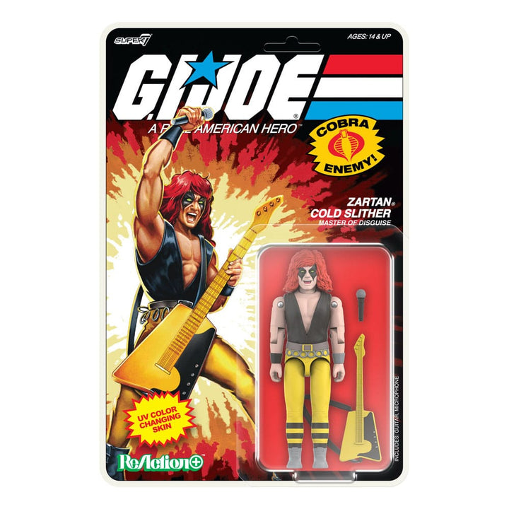 G I Joe Zartan Cold Slither Cartoon ReAction Plus Action Figure