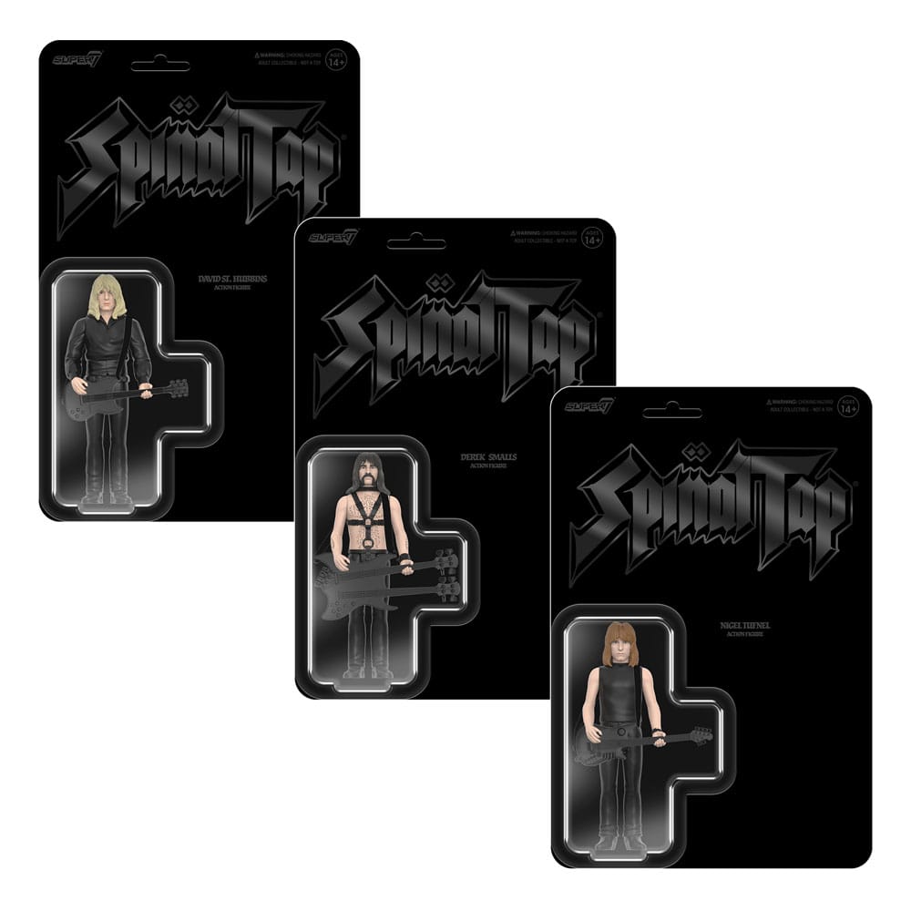 Super7 David St Hubbins Spinal Tap ReAction Action Figure Wave 02 None More Black