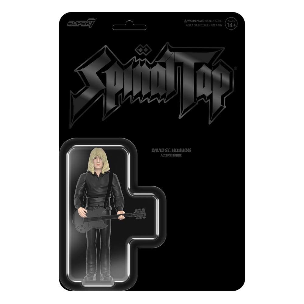 Super7 David St Hubbins Spinal Tap ReAction Action Figure Wave 02 None More Black