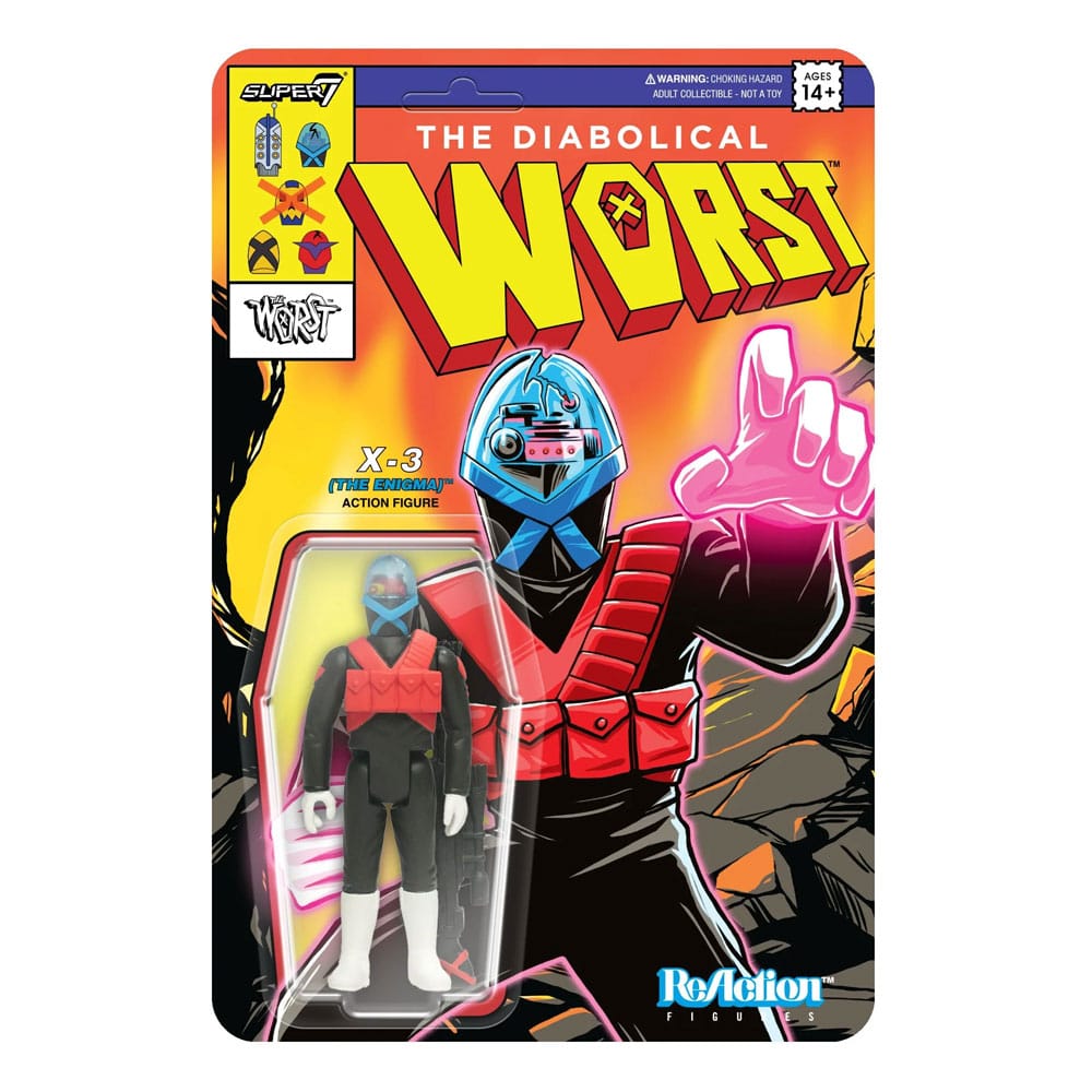 ReAction Mutant Team X3 The Enigma The Worst Action Figure Wave 05 10 cm