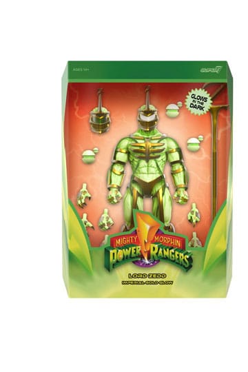 Ultimates Lord Zedd Imperial Gold Glow Mighty Morphin Power Rangers Action Figure 18 cm