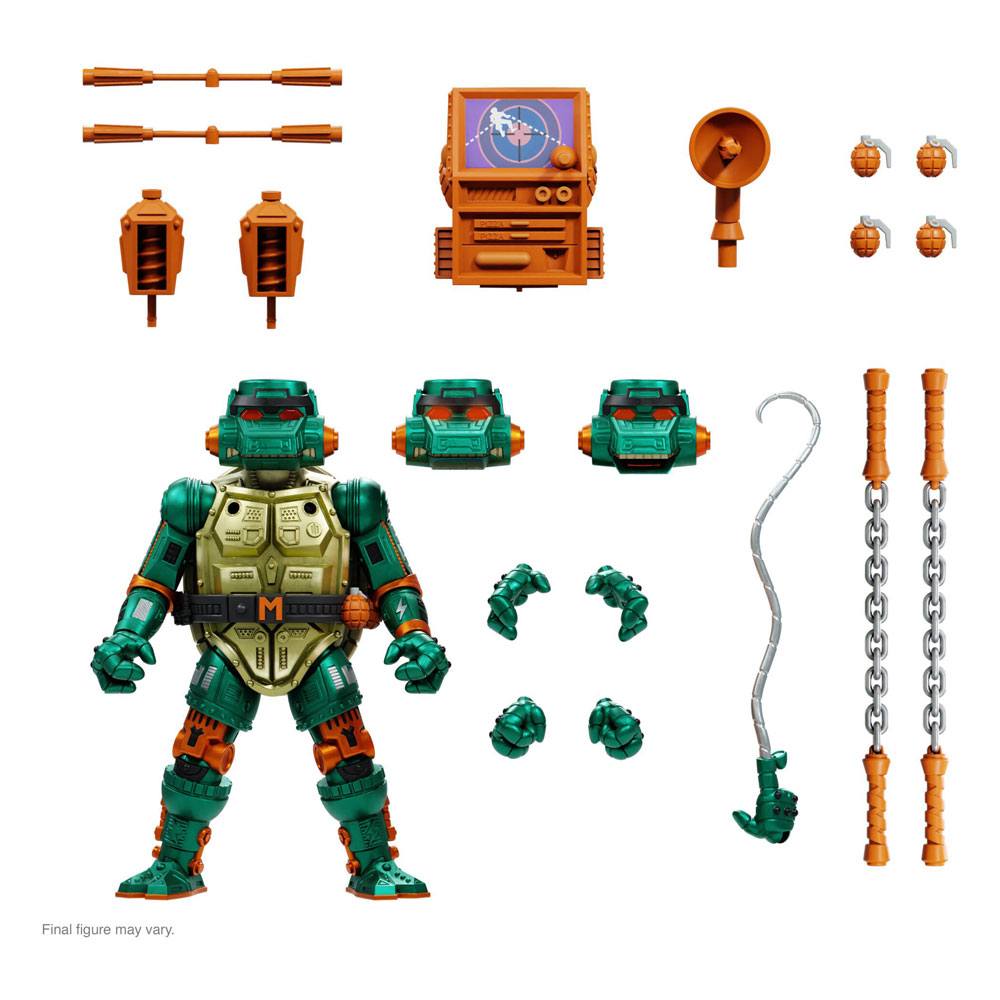 Ultimates Warrior Metalhead Michelangelo Teenage Mutant Ninja Turtles Action Figure 18 cm