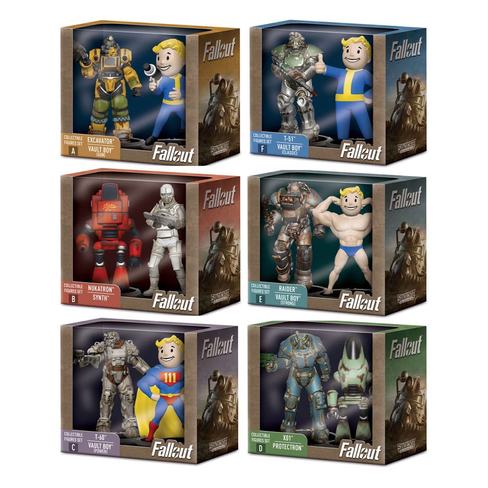 Fallout Mini Figures 2 Pack Fallout 7 cm Assortment 6 Pieces