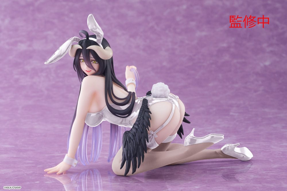 Overlord Albedo Bunny Renewal PVC Statue Desktop Cute Figure 13 cm