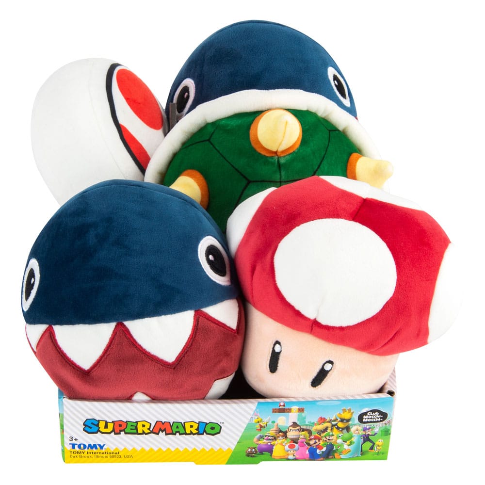 Mario Kart Set Four Mocchi Mocchi Plush Figures Fifteen Centimeters Assortment Five Pieces