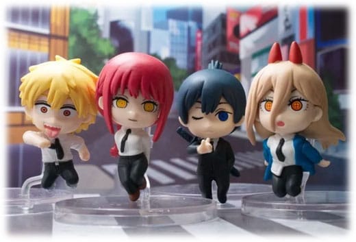 Chainsaw Man Hoppin Chainsaw Man Twinchees Mini Figures 5 cm Display 24 Pieces
