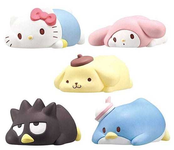 Sanrio Hapidanbui Hoodie Sanrio Twinchees Mini Figures 5 cm Display 24 Pieces