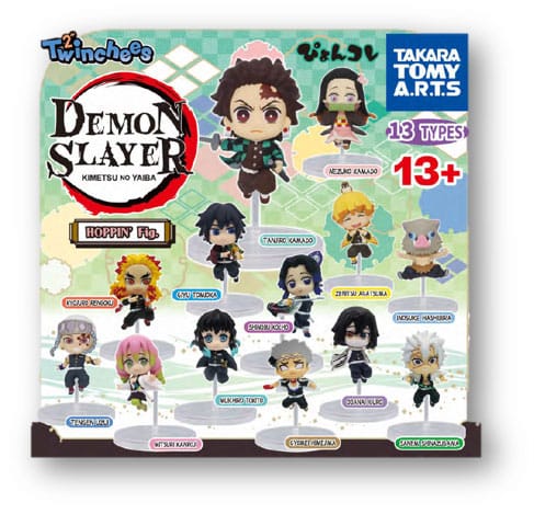 Demon Slayer Kimetsu no Yaiba Hoppin Twinchees Mini Figures 5 cm Display 24 Pieces