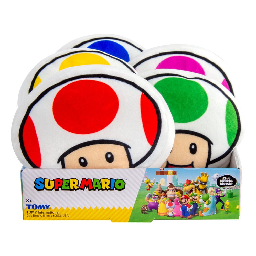 Mario Kart Mocchi Mocchi Plush Set Featuring Toad 15 cm Assortment 5 Pieces