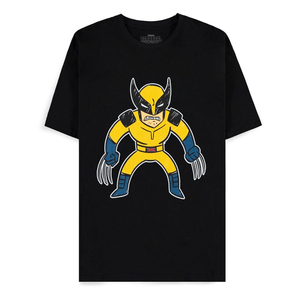 Deadpool Wolverine Kids Drawing Comic T-Shirt Size L