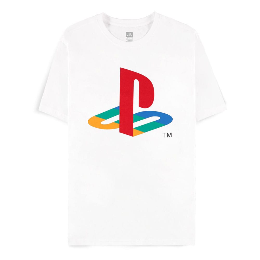 White PlayStation Logo T-Shirt Size L
