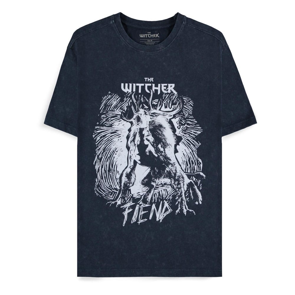 The Witcher Fiend Dark Blue The Witcher T Shirt Size S