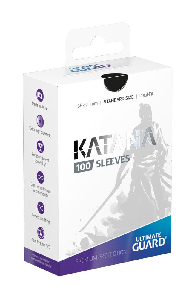 Ultimate Guard Katana Sleeves Standard Size One Hundred Black