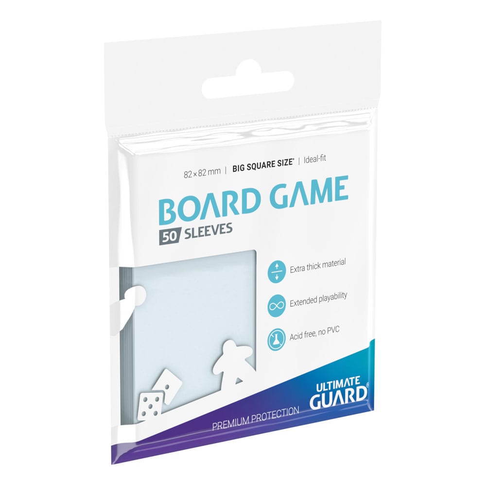 Ultimate Guard Premium Soft Sleeves Big Square for Board Game Cards Fifty Pack