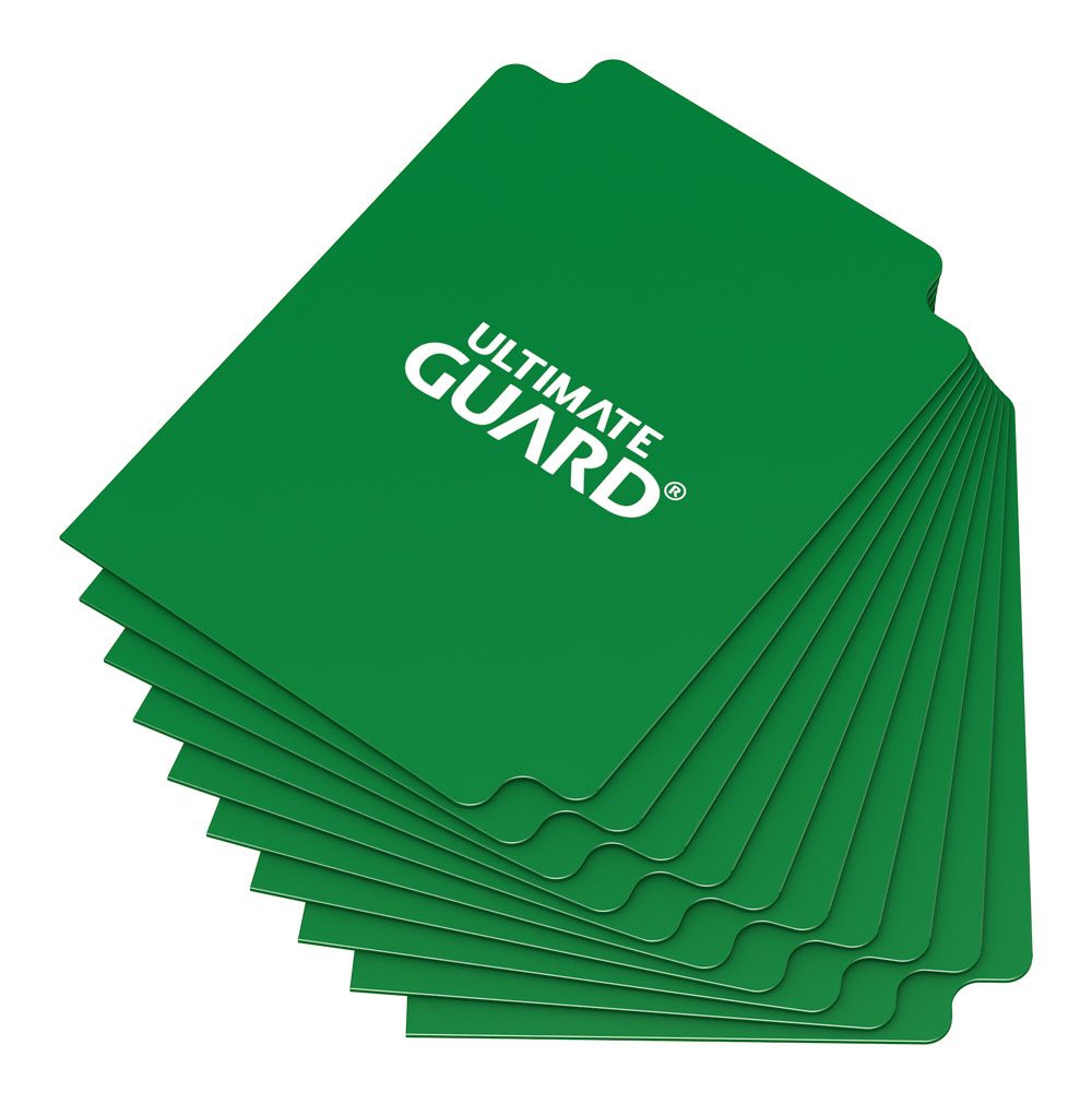 Ultimate Guard Green Card Dividers Standard Size Ten Pack