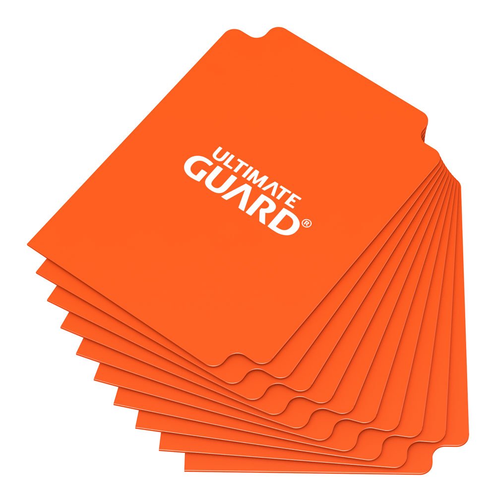 Ultimate Guard Standard Size Card Dividers Ten Count Orange