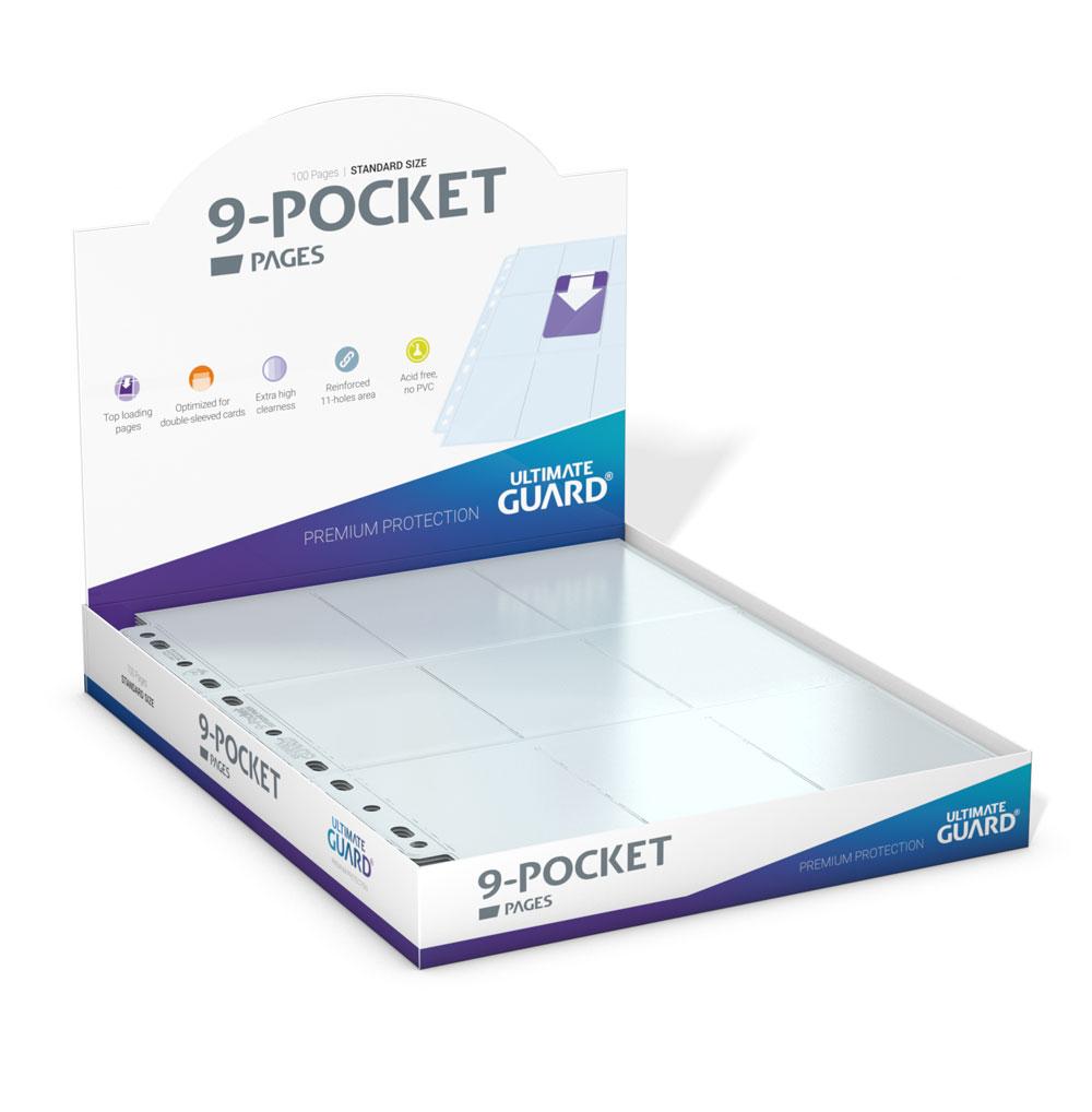 Ultimate Guard Nine Pocket Pages Top Loading One Hundred Transparent