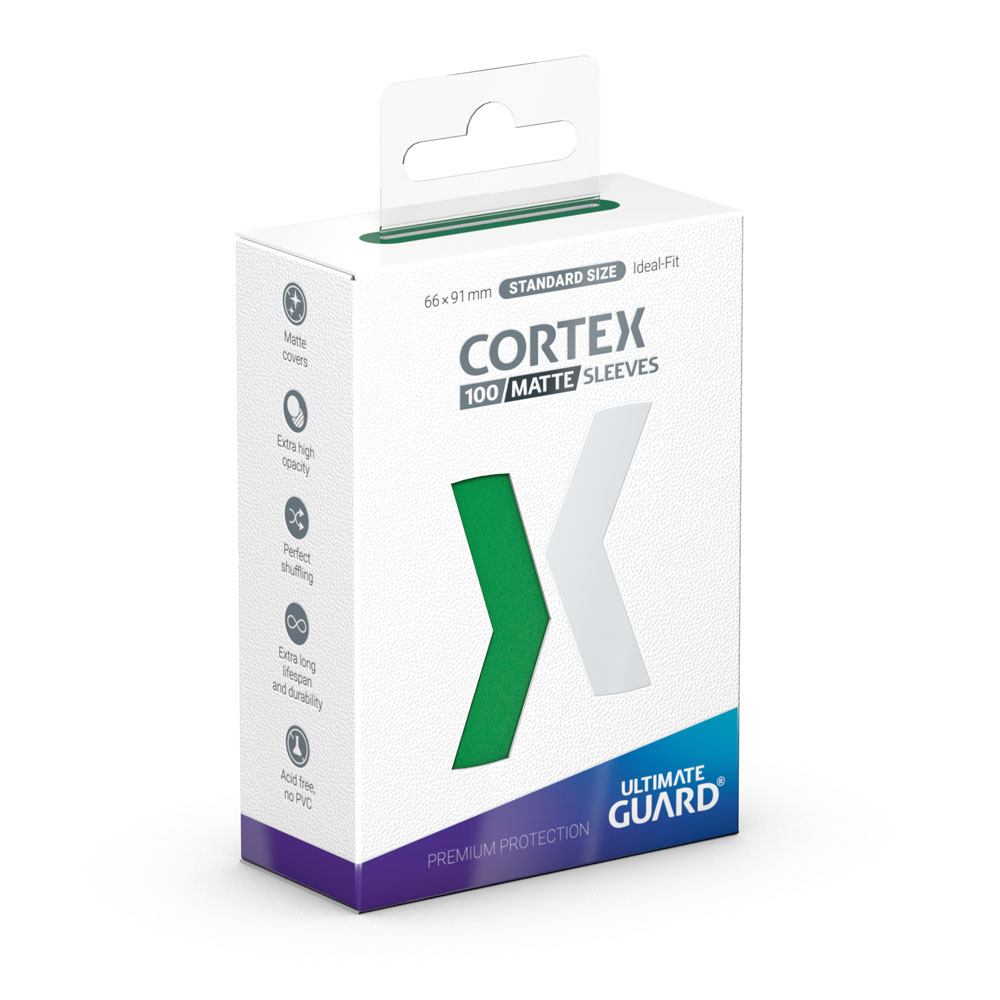Ultimate Guard Cortex Sleeves Matte Green Standard Size 100
