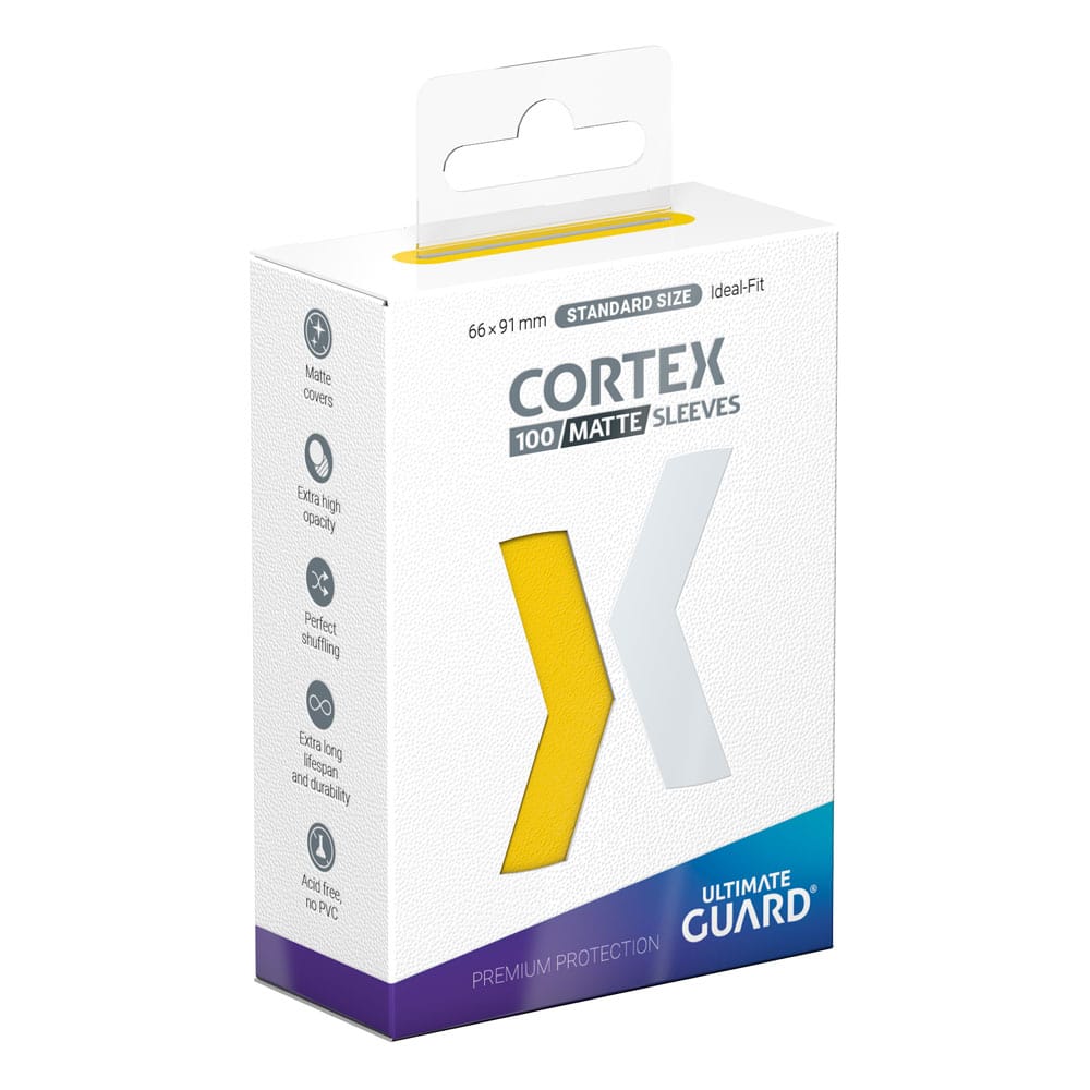 Ultimate Guard Cortex Sleeves Matte Yellow Standard Size 100