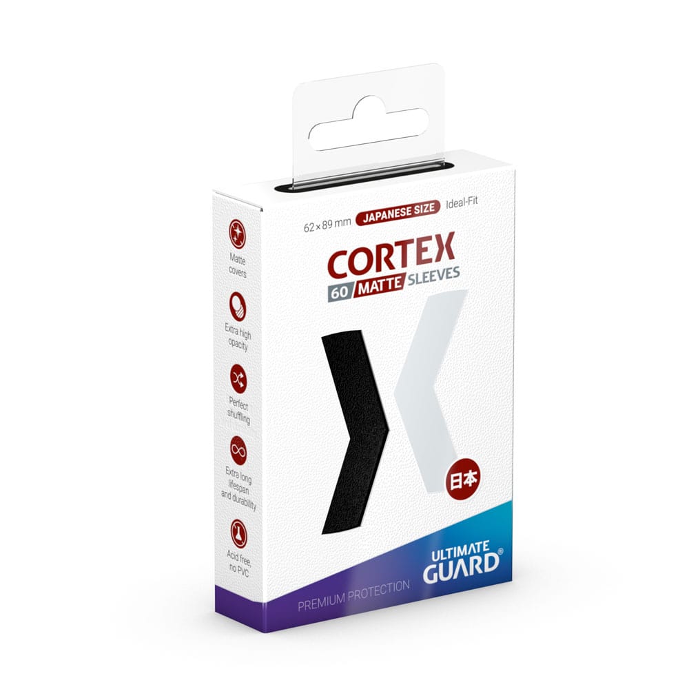 Ultimate Guard Cortex Sleeves Matte Black Japanese Size 60