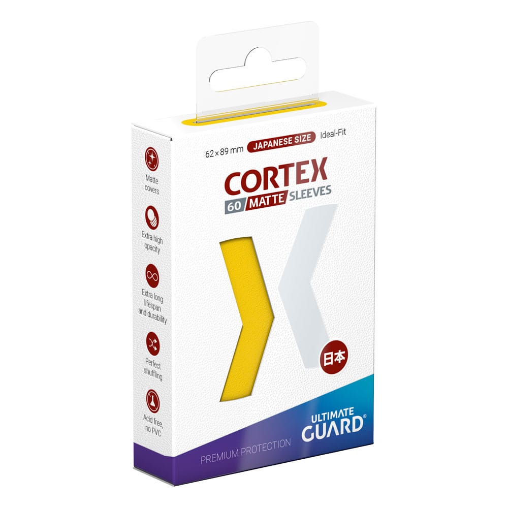 Ultimate Guard Cortex Sleeves Matte Yellow Japanese Size 60