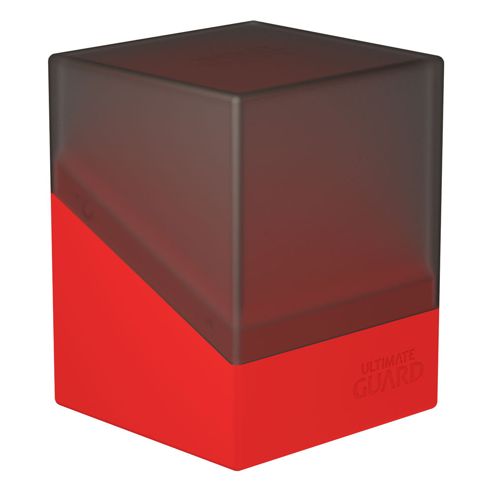Ultimate Guard Black Red Synergy Boulder 100 Plus Card Sleeves