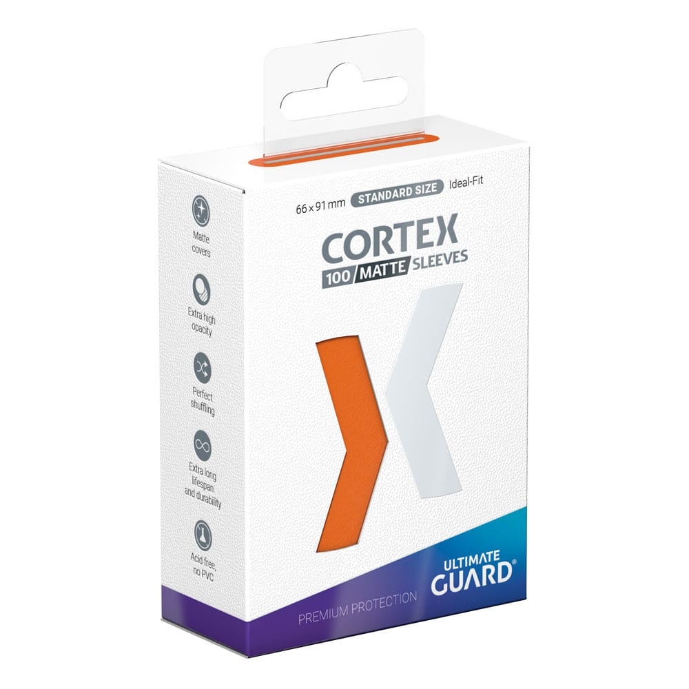 Ultimate Guard Orange Cortex Sleeves Matte Standard Size 100